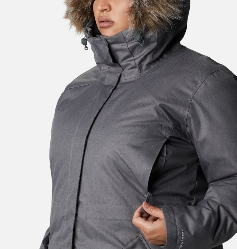 Jachete Parka Columbia Juniper Ridge Omni-Heat Infinity Down Dama Gri Inchis | Plus Size NI9QMAZS0